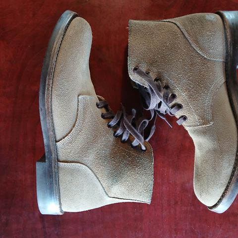 Oak Street Bootmakers Field Boot in Horween Natural Chromexcel Roughout