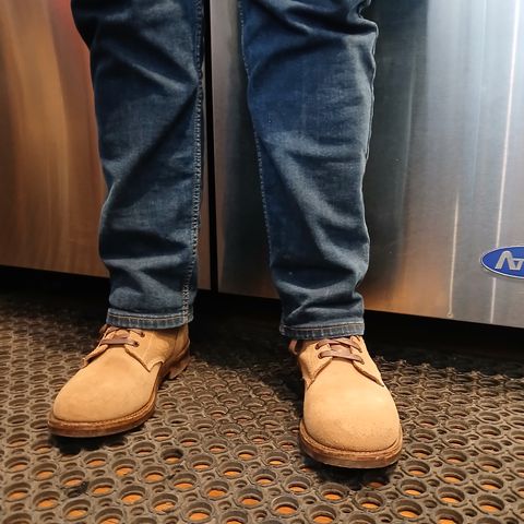 Oak Street Bootmakers Field Boot in Horween Natural Chromexcel Roughout