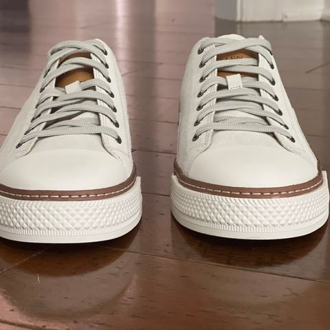 View photo of Allen Edmonds Pasadena in Off White Suede & Soft Suede Liner