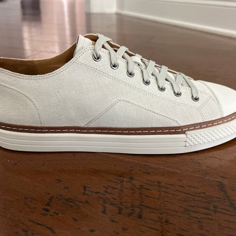 View photo of Allen Edmonds Pasadena in Off White Suede & Soft Suede Liner