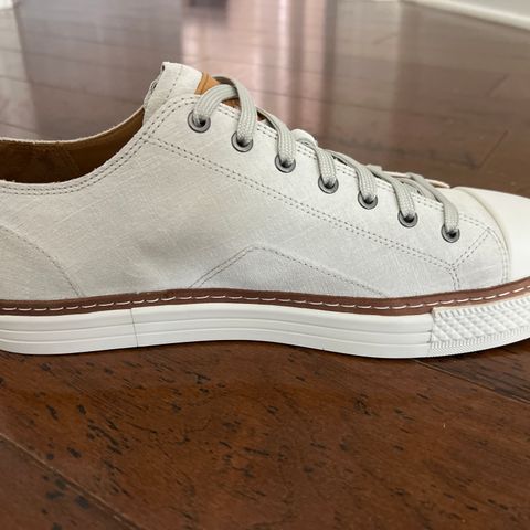 View photo of Allen Edmonds Pasadena in Off White Suede & Soft Suede Liner