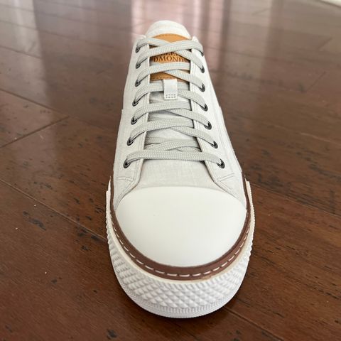 View photo of Allen Edmonds Pasadena in Off White Suede & Soft Suede Liner