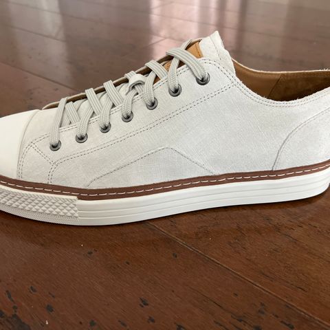 View photo of Allen Edmonds Pasadena in Off White Suede & Soft Suede Liner