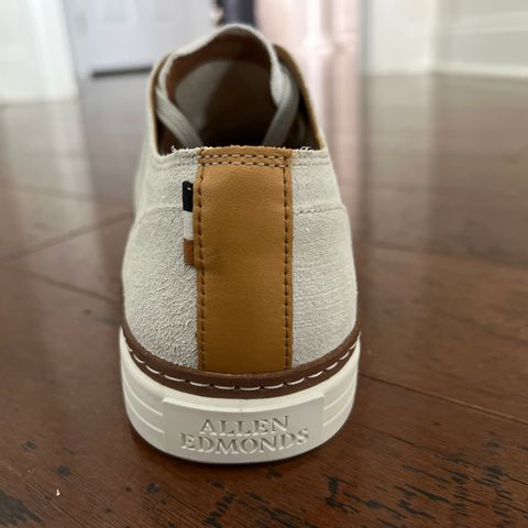 View photo of Allen Edmonds Pasadena in Off White Suede & Soft Suede Liner