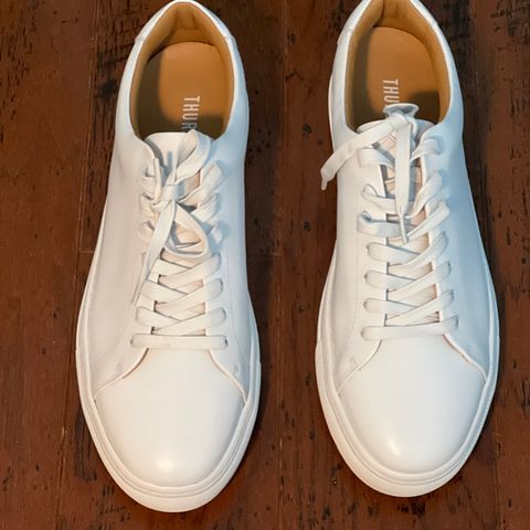 View photo of Thursday Encore White in Whote Italian Napa Leather & Calf Skin Lining