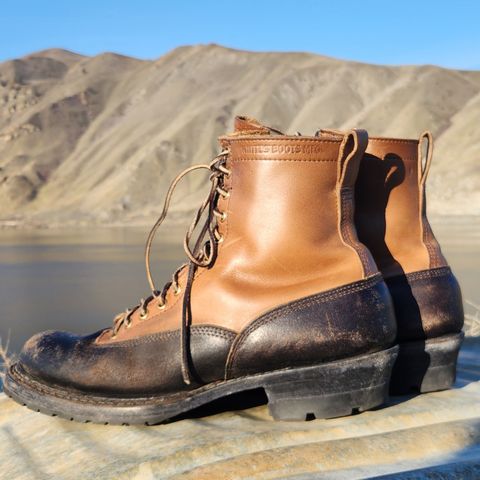 White's x Division Road LTT Logger 375 in Horween Natural Chromexcel & Horween Black Waxed Flesh