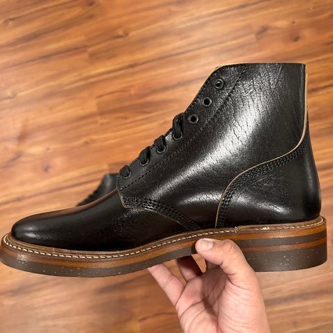 John Lofgren M-43 Service Shoes in Shinki Black Teacore Horsebutt