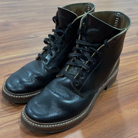 John Lofgren M-43 Service Shoes in Shinki Black Teacore Horsebutt