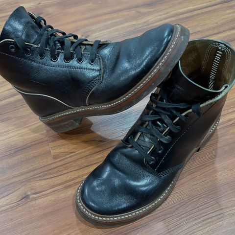 John Lofgren M-43 Service Shoes in Shinki Black Teacore Horsebutt