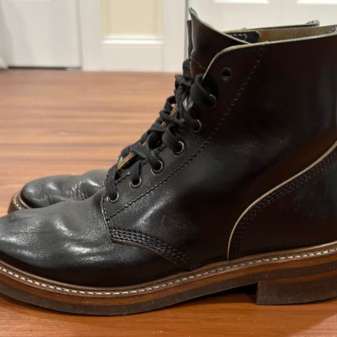 John Lofgren M-43 Service Shoes in Shinki Black Teacore Horsebutt