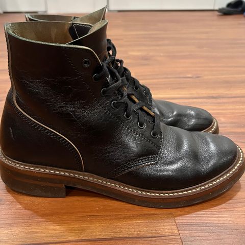 John Lofgren M-43 Service Shoes in Shinki Black Teacore Horsebutt