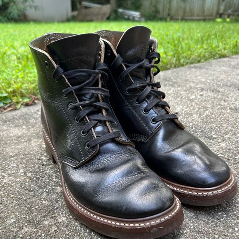 John Lofgren M-43 Service Shoes in Shinki Black Teacore Horsebutt