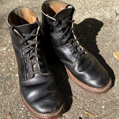 John Lofgren M-43 Service Shoes in Shinki Black Teacore Horsebutt
