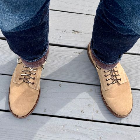 Oak Street Bootmakers Field Boot in Horween Natural Chromexcel Roughout