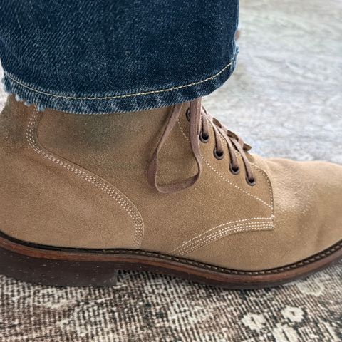 Oak Street Bootmakers Field Boot in Horween Natural Chromexcel Roughout