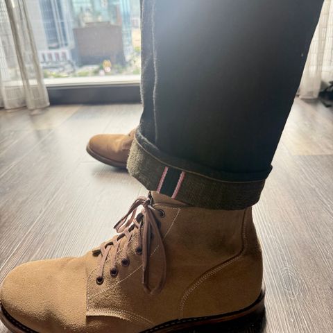 Oak Street Bootmakers Field Boot in Horween Natural Chromexcel Roughout