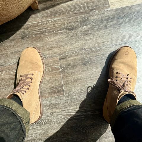 Oak Street Bootmakers Field Boot in Horween Natural Chromexcel Roughout