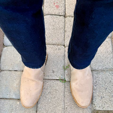 Viberg Side Zip in Maryam Light Grey Horsebutt