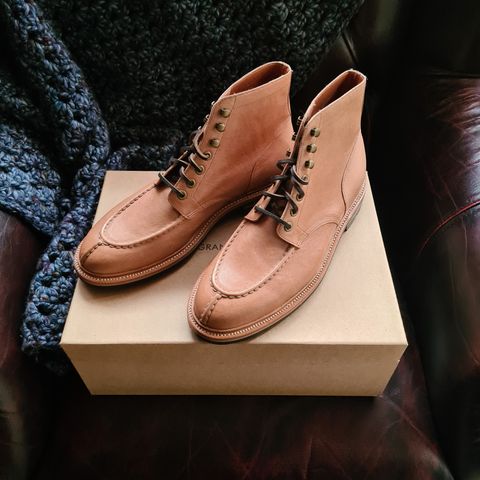 Grant Stone Ottawa Boot in Incas Natural Kangaroo