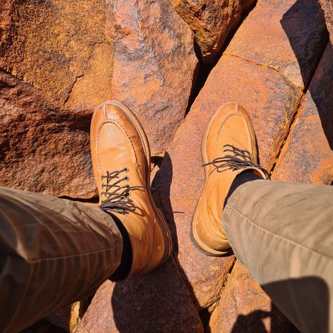 Grant Stone Ottawa Boot in Incas Natural Kangaroo