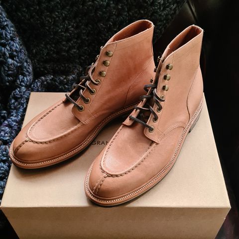 Grant Stone Ottawa Boot in Incas Natural Kangaroo