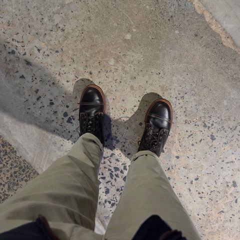 Truman Cap Toe Boot in Horween Java Waxed Flesh