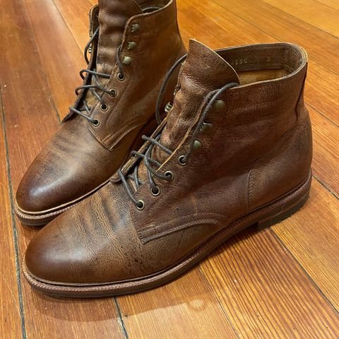 Meermin Service Boot in C.F. Stead Autumn Spice Waxed Kudu