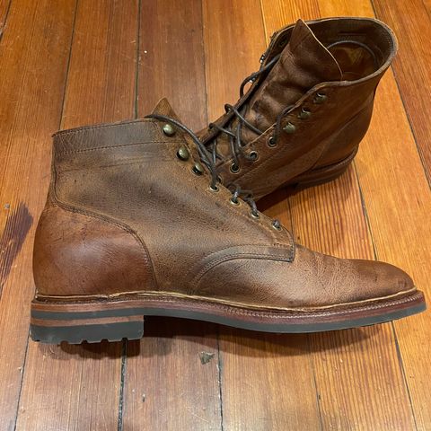 Meermin Service Boot in C.F. Stead Autumn Spice Waxed Kudu