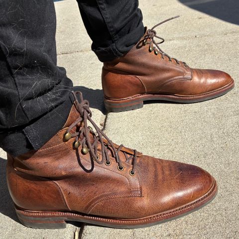 Meermin Service Boot in C.F. Stead Autumn Spice Waxed Kudu