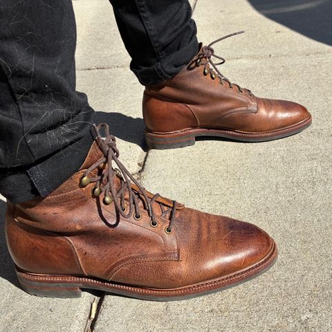 Meermin Service Boot in C.F. Stead Autumn Spice Waxed Kudu