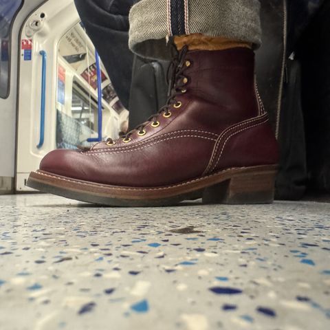 John Lofgren Donkey Puncher Boots in Horween Burgundy Chromexcel