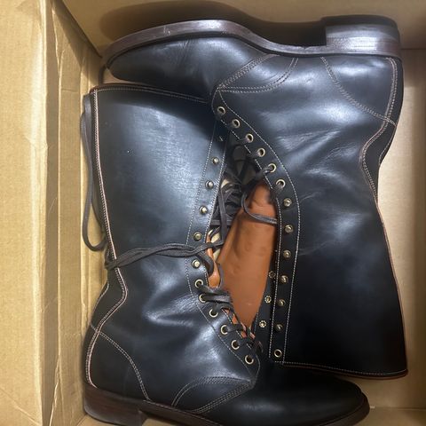 Clinch Hi-Liner in Wickett & Craig Black-Overdyed Latigo