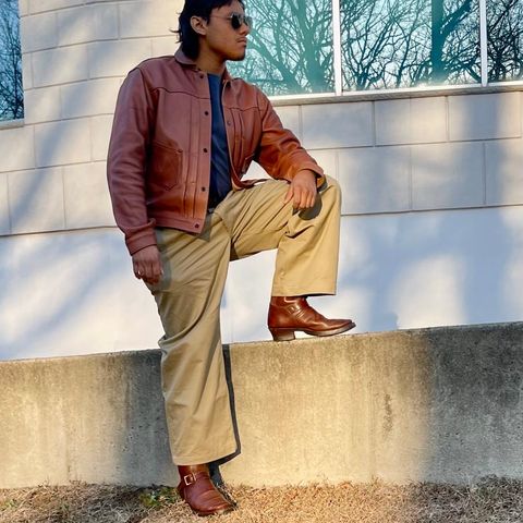 Clinch Engineer Boots 11-Inch Height in Brown-Overdyed Horsebutt