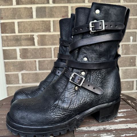 Thomas Benjamin R008 Wholecut Tanker in Conceria Cloe Black Horsebutt