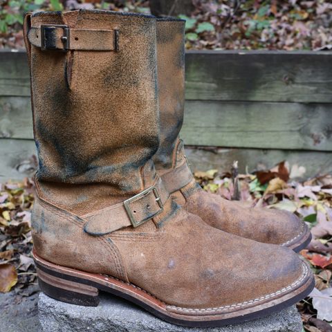 Wesco x Ship John Derroll Boot in Seidel British Tan Domain Roughout