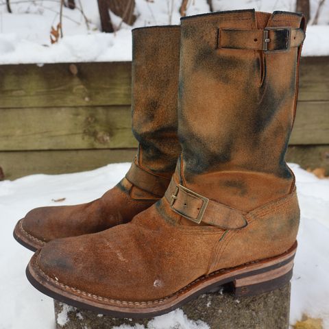 Wesco x Ship John Derroll Boot in Seidel British Tan Domain Roughout