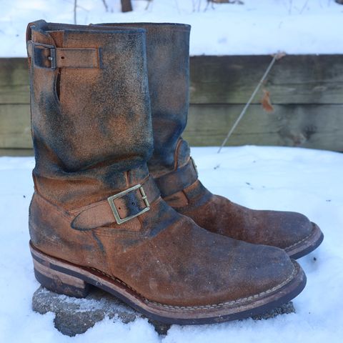 Wesco x Ship John Derroll Boot in Seidel British Tan Domain Roughout