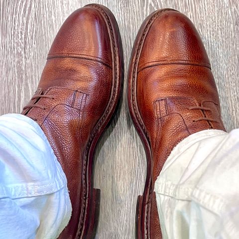 Crockett & Jones Coniston in Brown Pebble Grain
