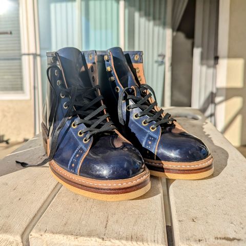 Junkard MKB 1219 in Rocado Blue Shell Cordovan