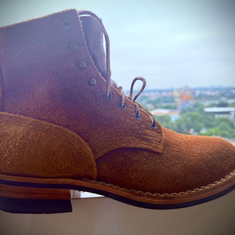 Nicks MTO in Law Tanning Brown Roughout Shruken Bison