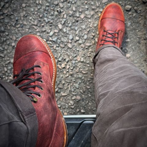 Truman Cap Toe Boot in Russet Rambler