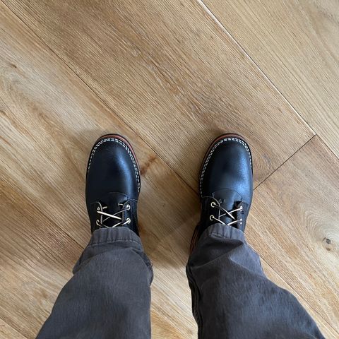 Nicks MTO in Horween Black Waxed Flesh