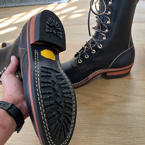 Nicks MTO in Horween Black Waxed Flesh