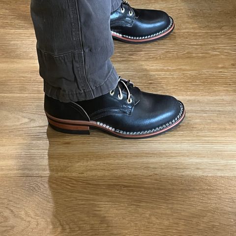 Nicks MTO in Horween Black Waxed Flesh