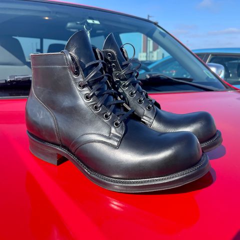 Viberg Service Boot in Horween Black Chromexcel