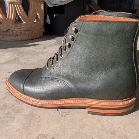Grant Stone Cap Toe Boot in C.F. Stead Forest Kudu