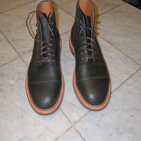 Grant Stone Cap Toe Boot in C.F. Stead Forest Kudu