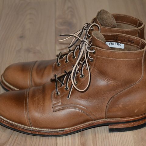 Viberg Service Boot in Horween Natural Chromexcel