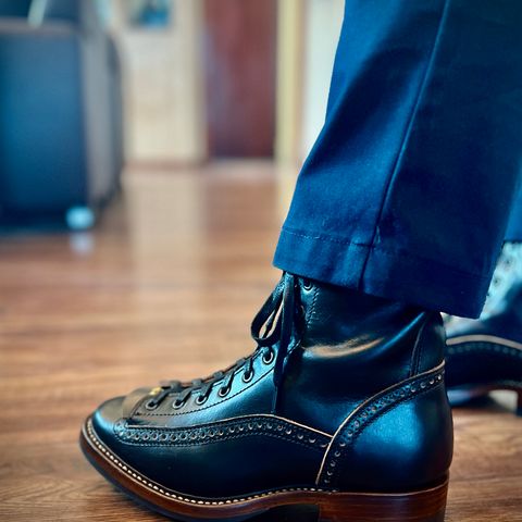 Willie's Handmade Boots Monkey Boot in Horween Black Chromexcel