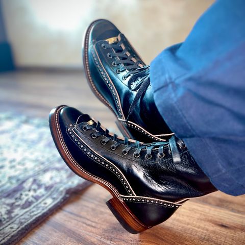 Willie's Handmade Boots Monkey Boot in Horween Black Chromexcel